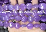 CCN5875 15 inches 15mm flat round candy jade beads Wholesale