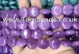 CCN5876 15 inches 15mm flat round candy jade beads Wholesale