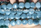 CCN5892 15 inches 15mm flat round candy jade beads Wholesale