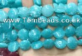 CCN5895 15 inches 15mm flat round candy jade beads Wholesale