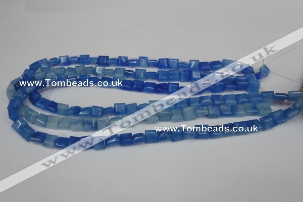 CCN590 15.5 inches 8*8mm square candy jade beads wholesale