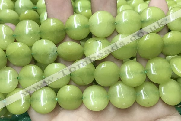 CCN5904 15 inches 15mm flat round candy jade beads Wholesale