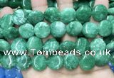 CCN5907 15 inches 15mm flat round candy jade beads Wholesale