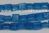 CCN591 15.5 inches 8*8mm square candy jade beads wholesale