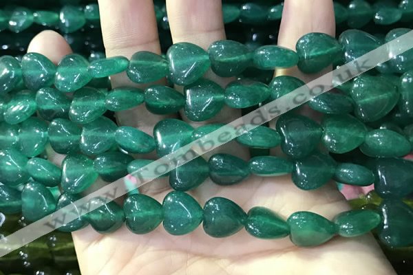 CCN5929 15 inches 12*12mm heart candy jade beads Wholesale