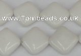 CCN595 15.5 inches 15*15mm diamond candy jade beads wholesale