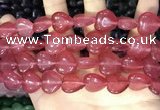 CCN5951 15 inches 14*14mm heart candy jade beads Wholesale