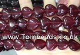 CCN5953 15 inches 14*14mm heart candy jade beads Wholesale