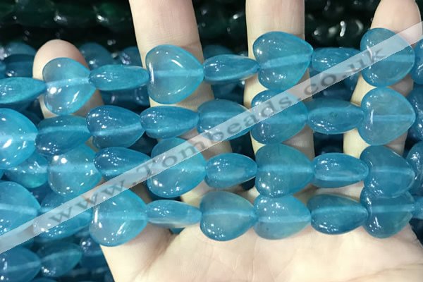 CCN5955 15 inches 14*14mm heart candy jade beads Wholesale