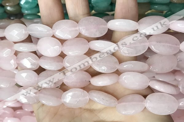 CCN5966 15 inches 13*18mm faceted oval candy jade beads