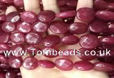 CCN5970 15 inches 13*18mm faceted oval candy jade beads