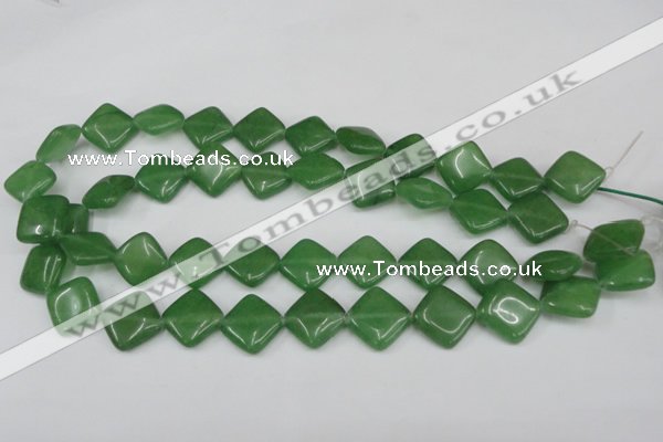 CCN599 15.5 inches 15*15mm diamond candy jade beads wholesale