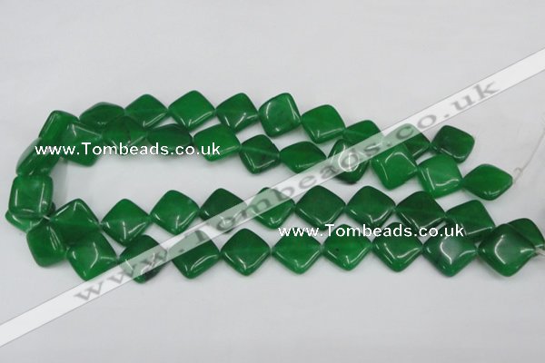 CCN600 15.5 inches 15*15mm diamond candy jade beads wholesale