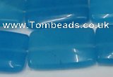 CCN614 15.5 inches 20*30mm rectangle candy jade beads wholesale