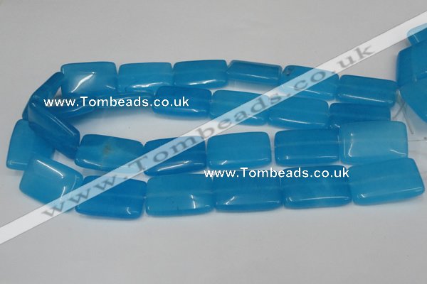 CCN614 15.5 inches 20*30mm rectangle candy jade beads wholesale