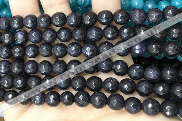 CCN6300 15.5 inches 8mm faceted round candy jade beads Wholesale