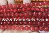 CCN6307 15.5 inches 8mm faceted round candy jade beads Wholesale