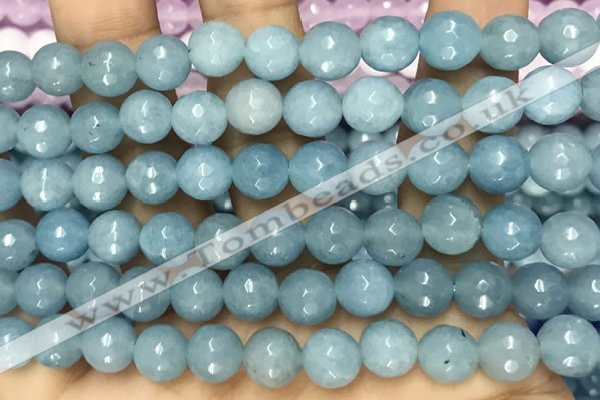 CCN6315 15.5 inches 8mm faceted round candy jade beads Wholesale