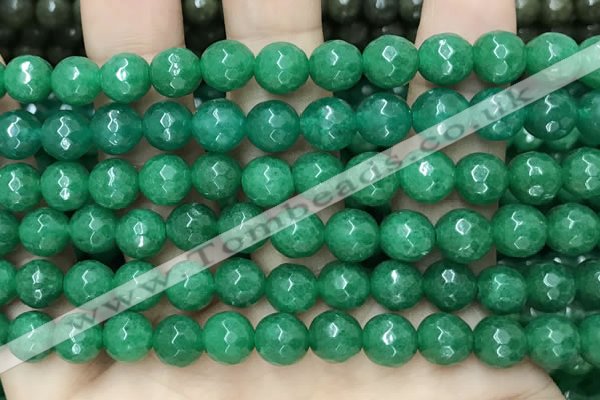 CCN6325 15.5 inches 8mm faceted round candy jade beads Wholesale