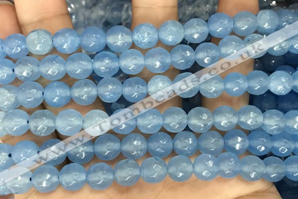 CCN6342 6mm, 8mm, 10mm, 12mm & 14mm faceted round candy jade beads