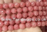 CCN6345 6mm, 8mm, 10mm, 12mm & 14mm faceted round candy jade beads