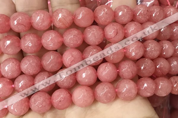 CCN6345 6mm, 8mm, 10mm, 12mm & 14mm faceted round candy jade beads