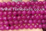 CCN6347 6mm, 8mm, 10mm, 12mm & 14mm faceted round candy jade beads