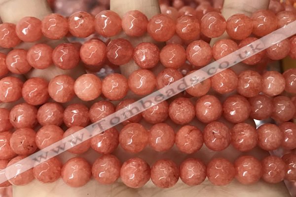 CCN6348 6mm, 8mm, 10mm, 12mm & 14mm faceted round candy jade beads