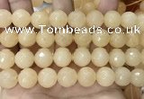 CCN6349 6mm, 8mm, 10mm, 12mm & 14mm faceted round candy jade beads