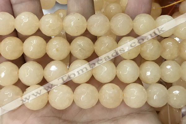 CCN6349 6mm, 8mm, 10mm, 12mm & 14mm faceted round candy jade beads