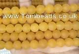 CCN6370 15.5 inches 6mm, 8mm, 10mm & 12mm round matte candy jade beads