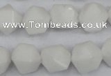 CCN660 15.5 inches 15*15mm faceted nuggets candy jade beads
