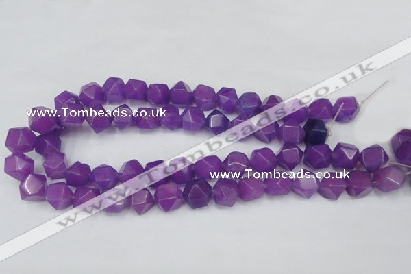 CCN664 15.5 inches 15*15mm faceted nuggets candy jade beads