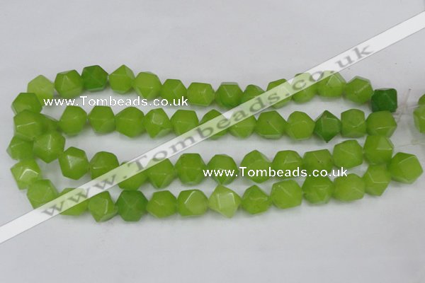 CCN666 15.5 inches 15*15mm faceted nuggets candy jade beads