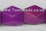 CCN671 15.5 inches 18*25mm faceted nuggets candy jade beads