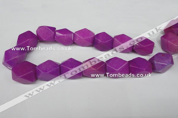 CCN671 15.5 inches 18*25mm faceted nuggets candy jade beads