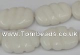 CCN680 15.5 inches 15*23mm carved oval candy jade beads wholesale