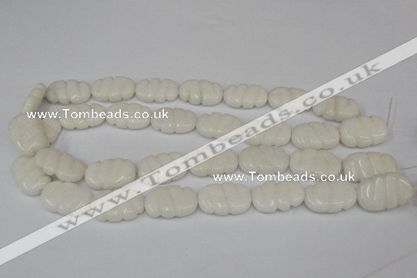 CCN680 15.5 inches 15*23mm carved oval candy jade beads wholesale