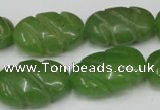 CCN683 15.5 inches 15*23mm carved oval candy jade beads wholesale