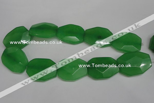 CCN697 15.5 inches 30*40mm faceted octagonal candy jade beads