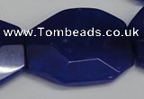 CCN698 15.5 inches 30*40mm faceted octagonal candy jade beads