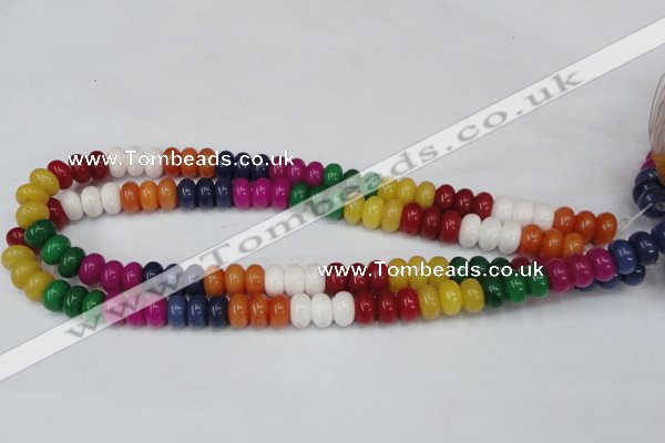 CCN721 15.5 inches 6*10mm rondelle candy jade beads wholesale