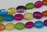 CCN724 15.5 inches 8*10mm oval candy jade beads wholesale