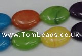 CCN725 15.5 inches 13*18mm oval candy jade beads wholesale