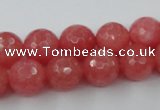 CCN753 15.5 inches 4mm faceted round candy jade beads wholesale