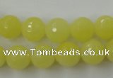 CCN759 15.5 inches 4mm faceted round candy jade beads wholesale