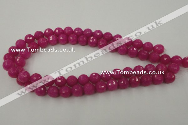 CCN771 15.5 inches 6mm faceted round candy jade beads wholesale