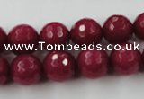 CCN774 15.5 inches 6mm faceted round candy jade beads wholesale