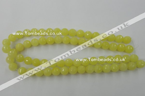 CCN776 15.5 inches 6mm faceted round candy jade beads wholesale