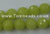 CCN777 15.5 inches 6mm faceted round candy jade beads wholesale